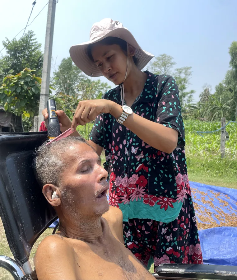 Caring for my father at home